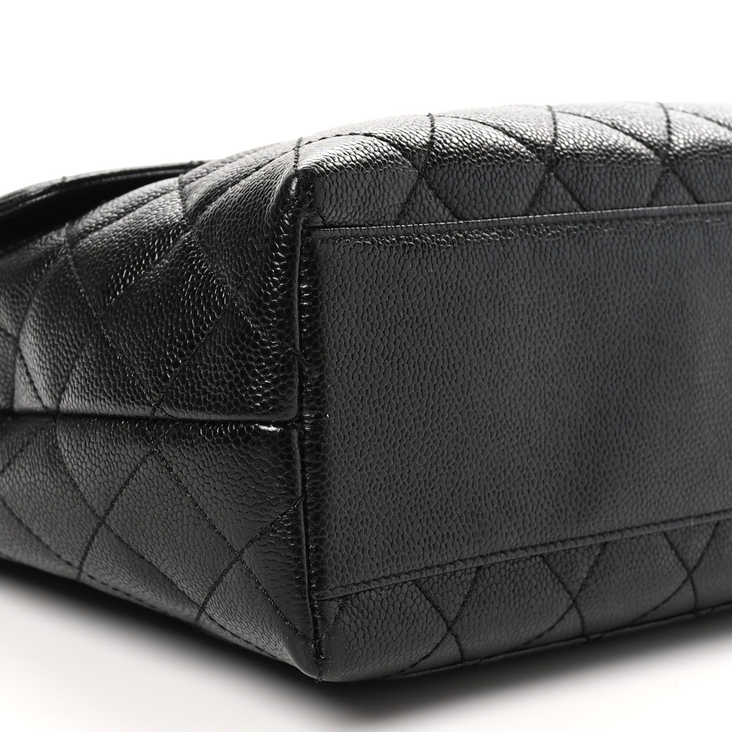 Chanel Caviar Quilted Jumbo Kelly Flap Black 10 of 11