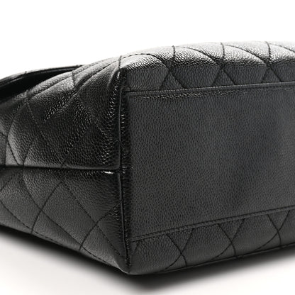 Chanel Caviar Quilted Jumbo Kelly Flap Black 10 of 11