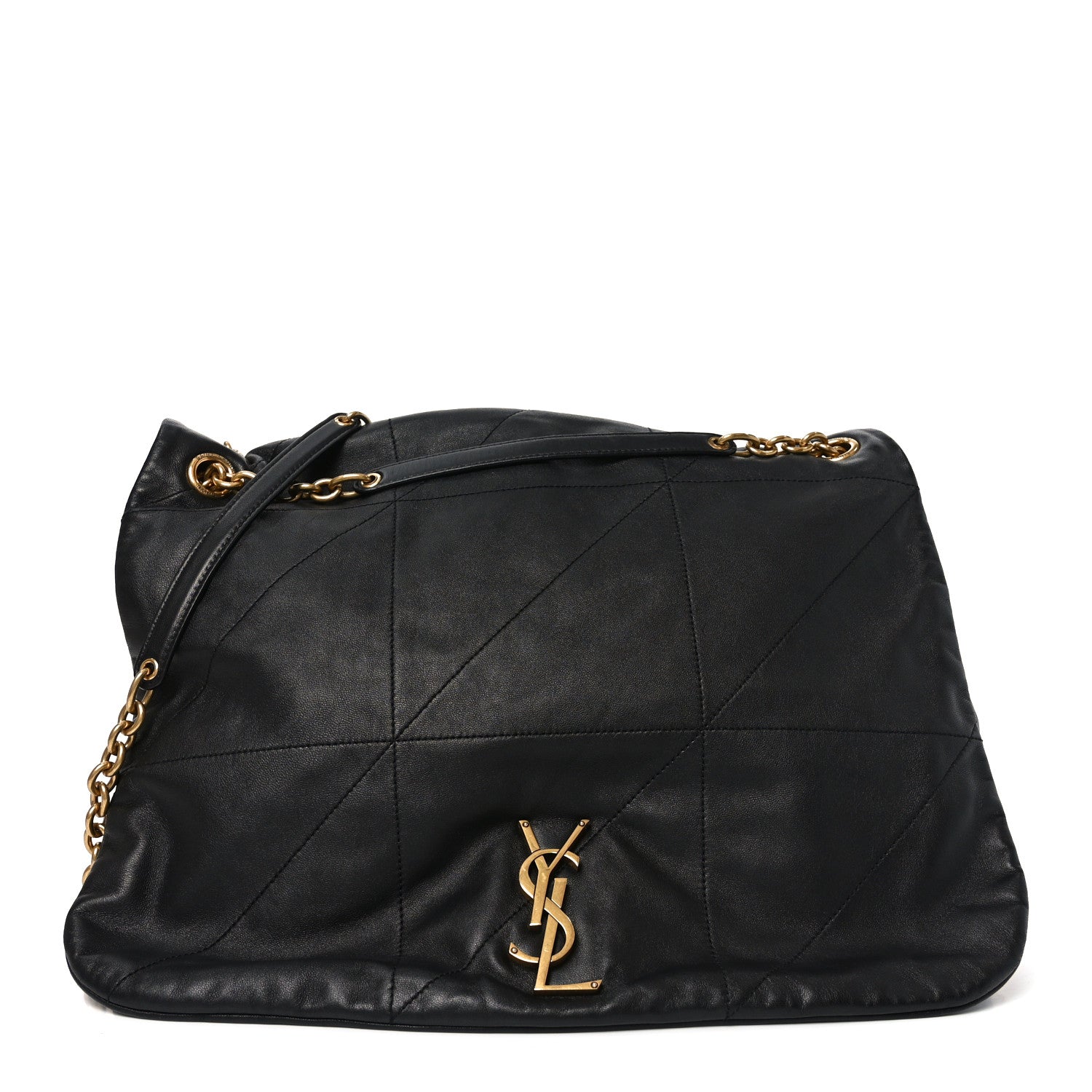 Saint Laurent Lambskin Matelasse Monogram Large Jamie 4.3 Black 1 of 9
