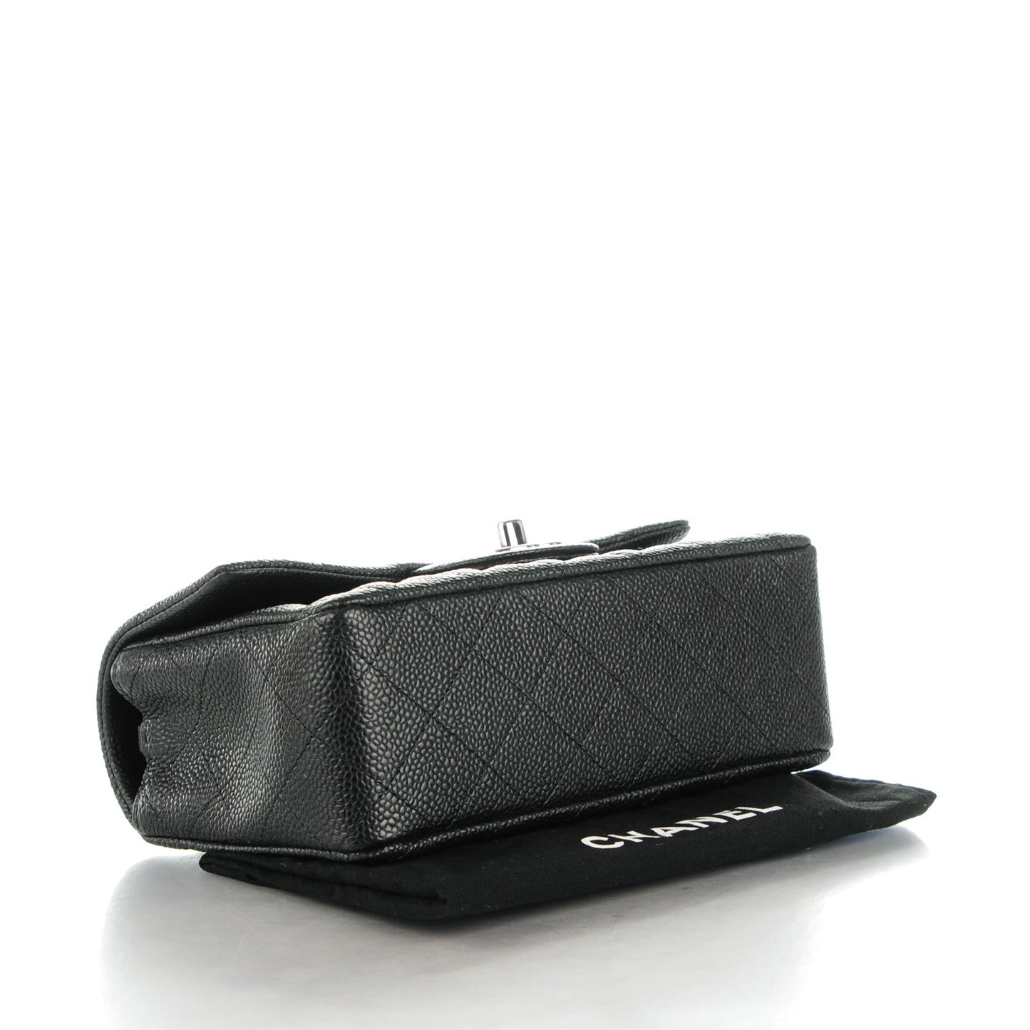 Caviar Quilted Mini Rectangular Flap Black