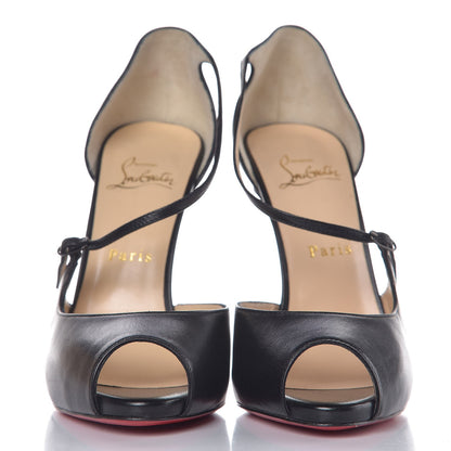 Christian Louboutin Kid Leather Grorolli 120 Pump 38 Black 3 of 8