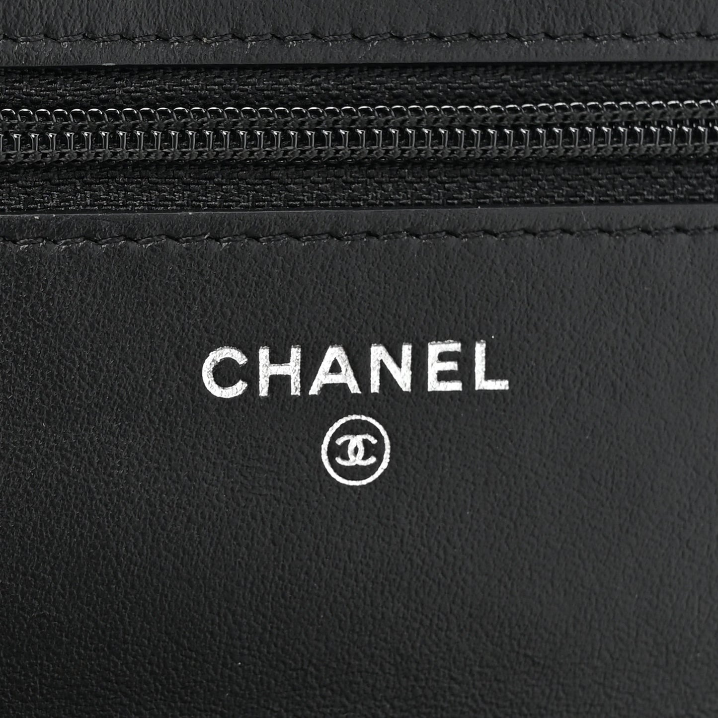 Patent Calfskin Quilted Reissue Wallet On Chain WOC So Black