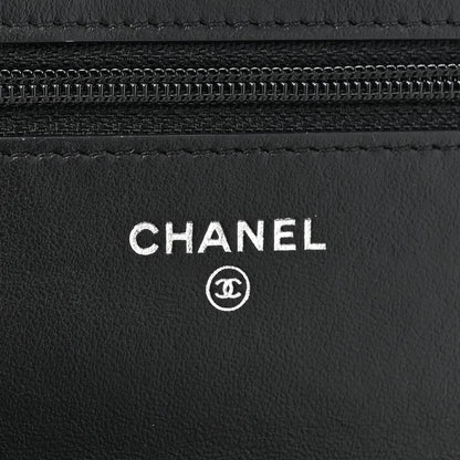 Chanel Patent Calfskin Quilted Reissue Wallet On Chain WOC So Black 6 of 16
