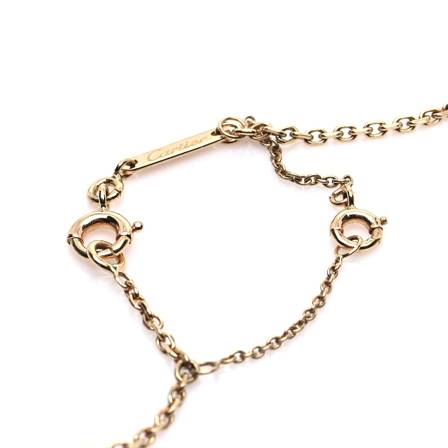 Cartier 18K Yellow Gold Medium Hearts and Symbols Necklace 5 of 5