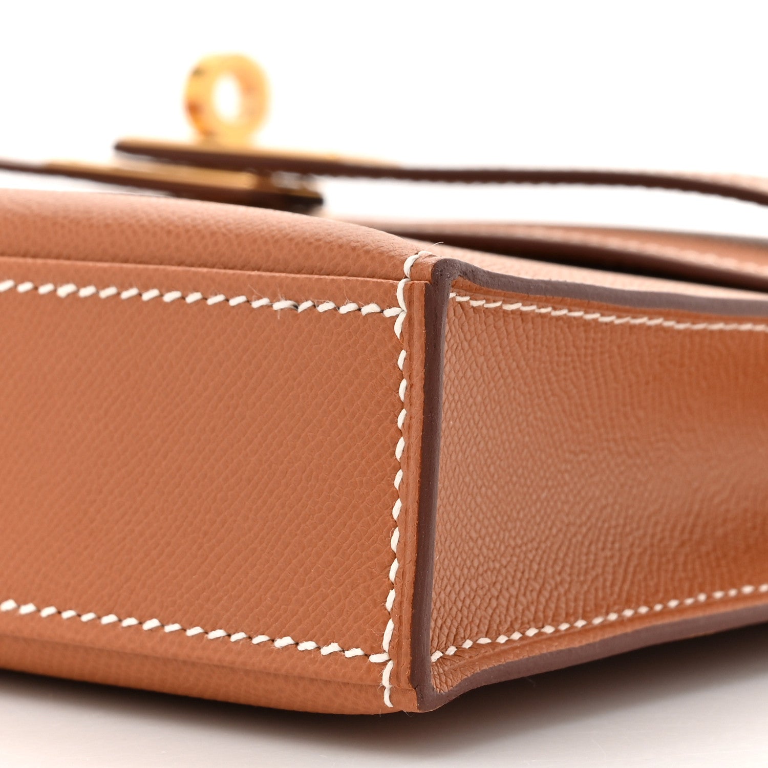 Hermes Madame Calfskin Kelly Elan Gold 9 of 11