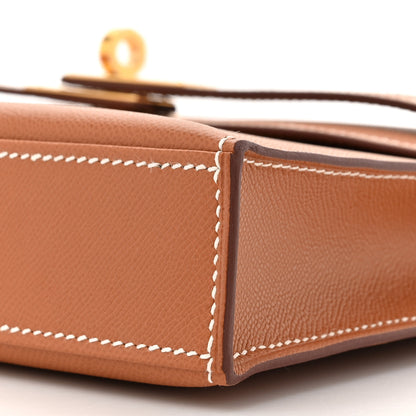 Hermes Madame Calfskin Kelly Elan Gold 9 of 11
