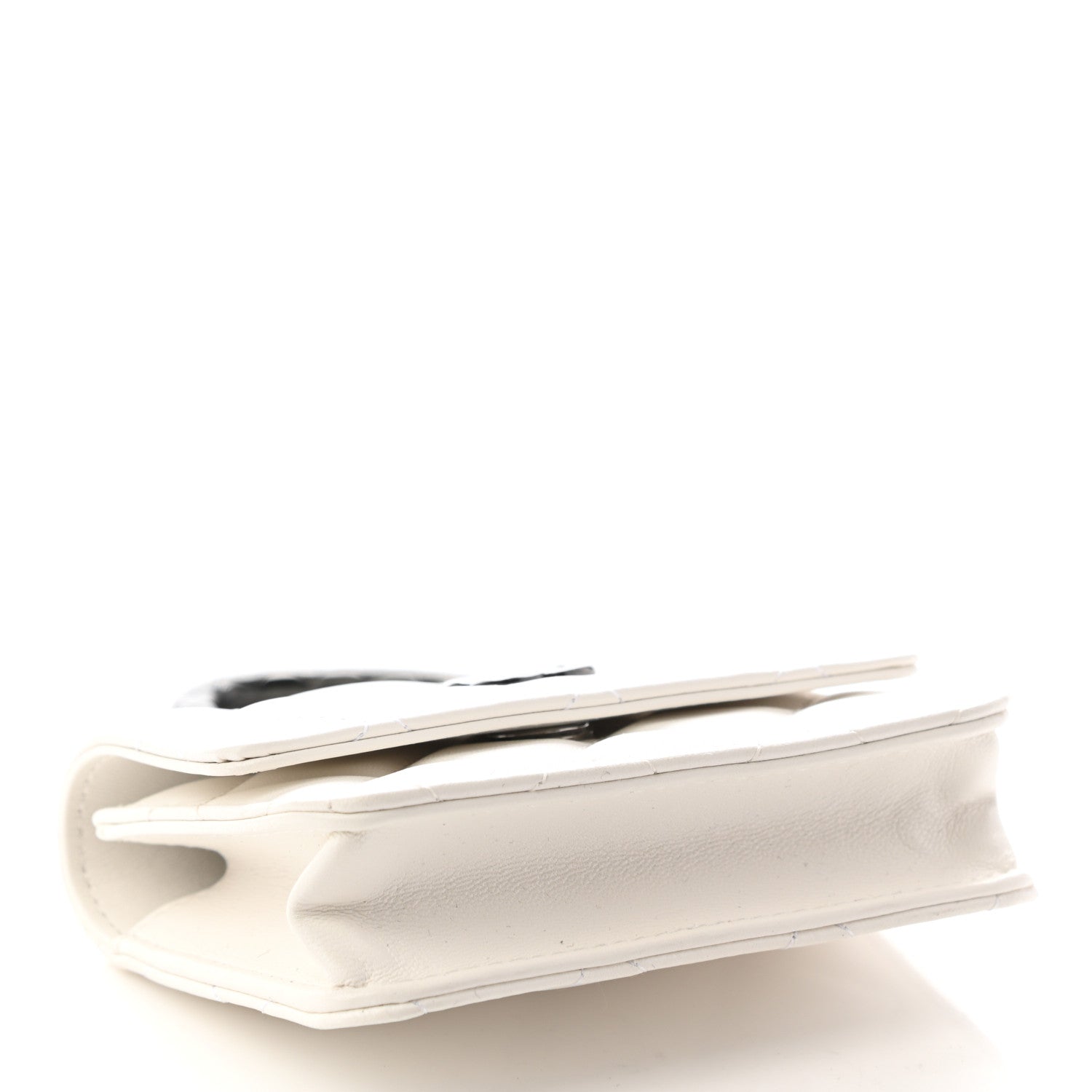 Chanel Lambskin Quilted CC Hook Card Holder White 4 of 8