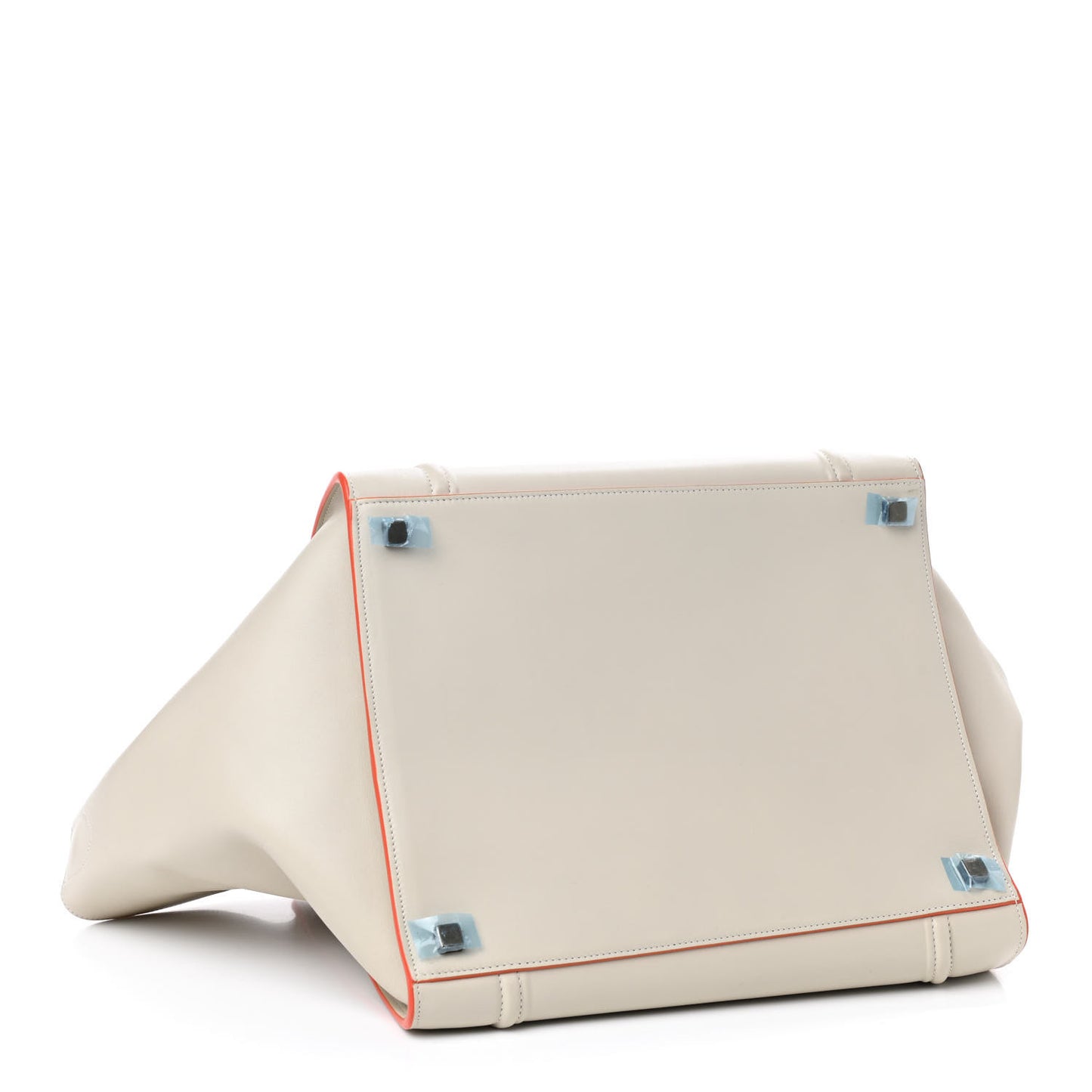 Grained Calfskin Medium Phantom Luggage Cream