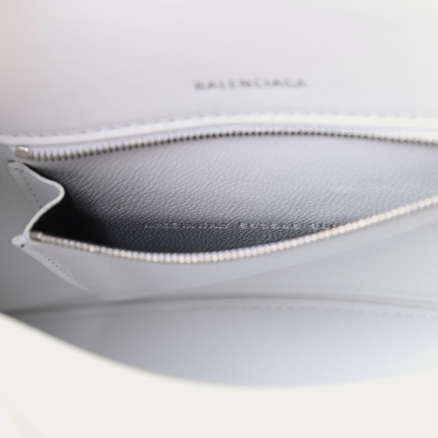 Balenciaga Grained Calfskin Small Hourglass Top Handle Bag White 9 of 11