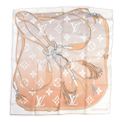 Louis Vuitton Silk Monogram Gradient By The Pool Square Scarf Brume 1 of 3