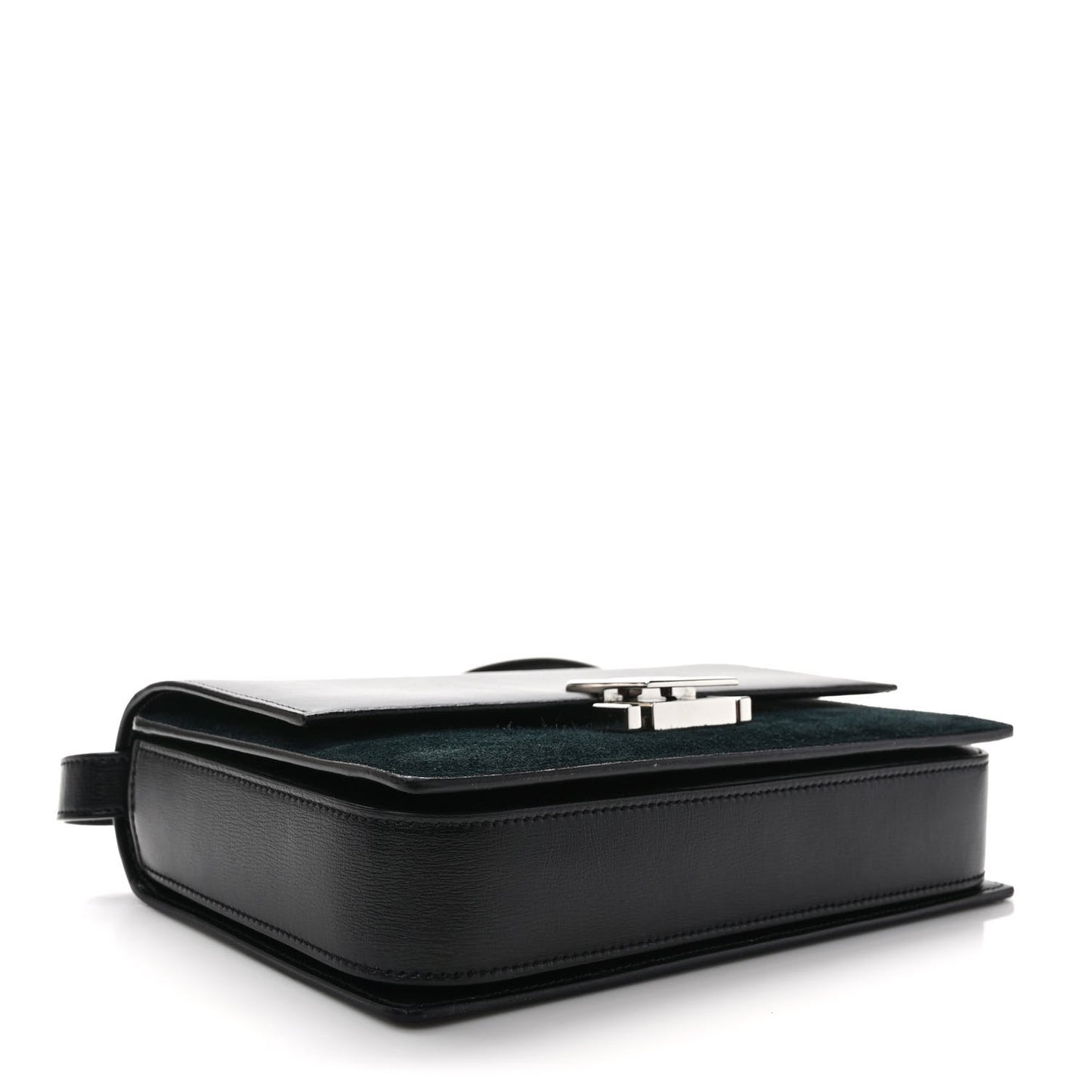 Smooth Calfskin Suede Medium Bellechasse Black