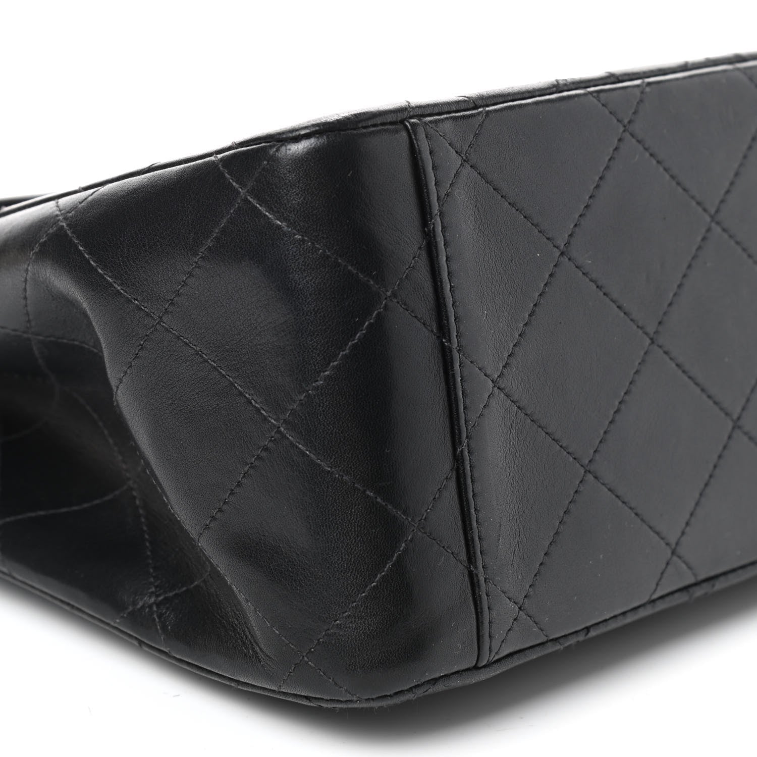Chanel Lambskin Quilted XL Jumbo Single Flap Black 5 of 12