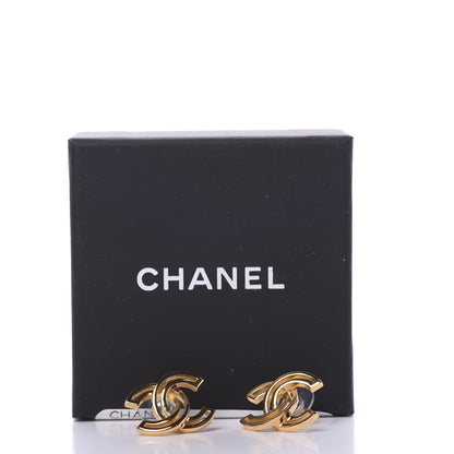 Chanel Metal Obazine CC Earrings Gold 7 of 7