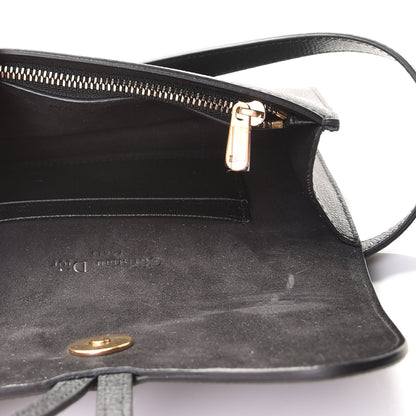 Christian Dior Grained Calfskin Saddle Belt Clutch Black 8 of 9