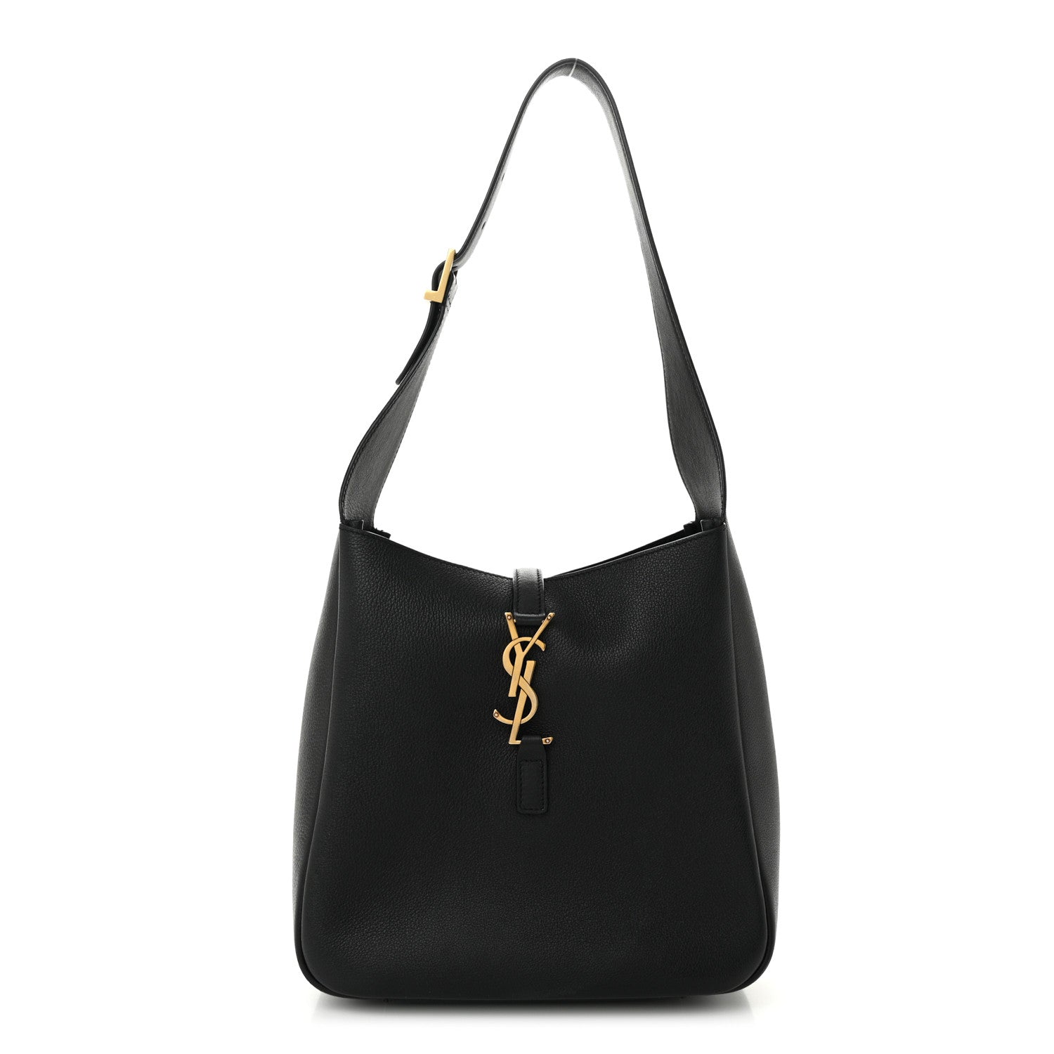 Saint Laurent Smooth Calfskin Small Le 5 A 7 Soft Hobo Black 1 of 11