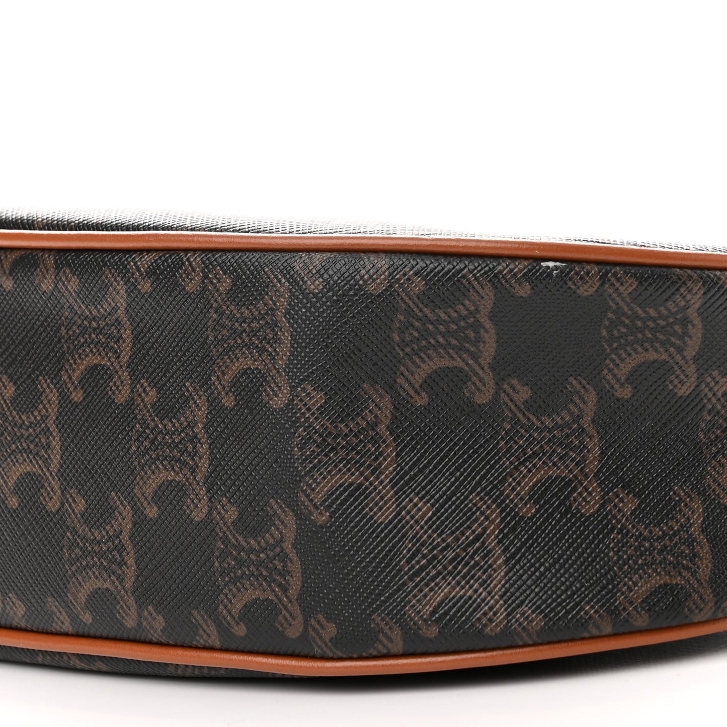 Triomphe Canvas Calfskin Ava Shoulder Bag Tan