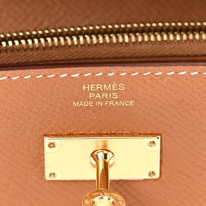 Hermes Epsom Kelly Wallet To Go Gold 6 of 11