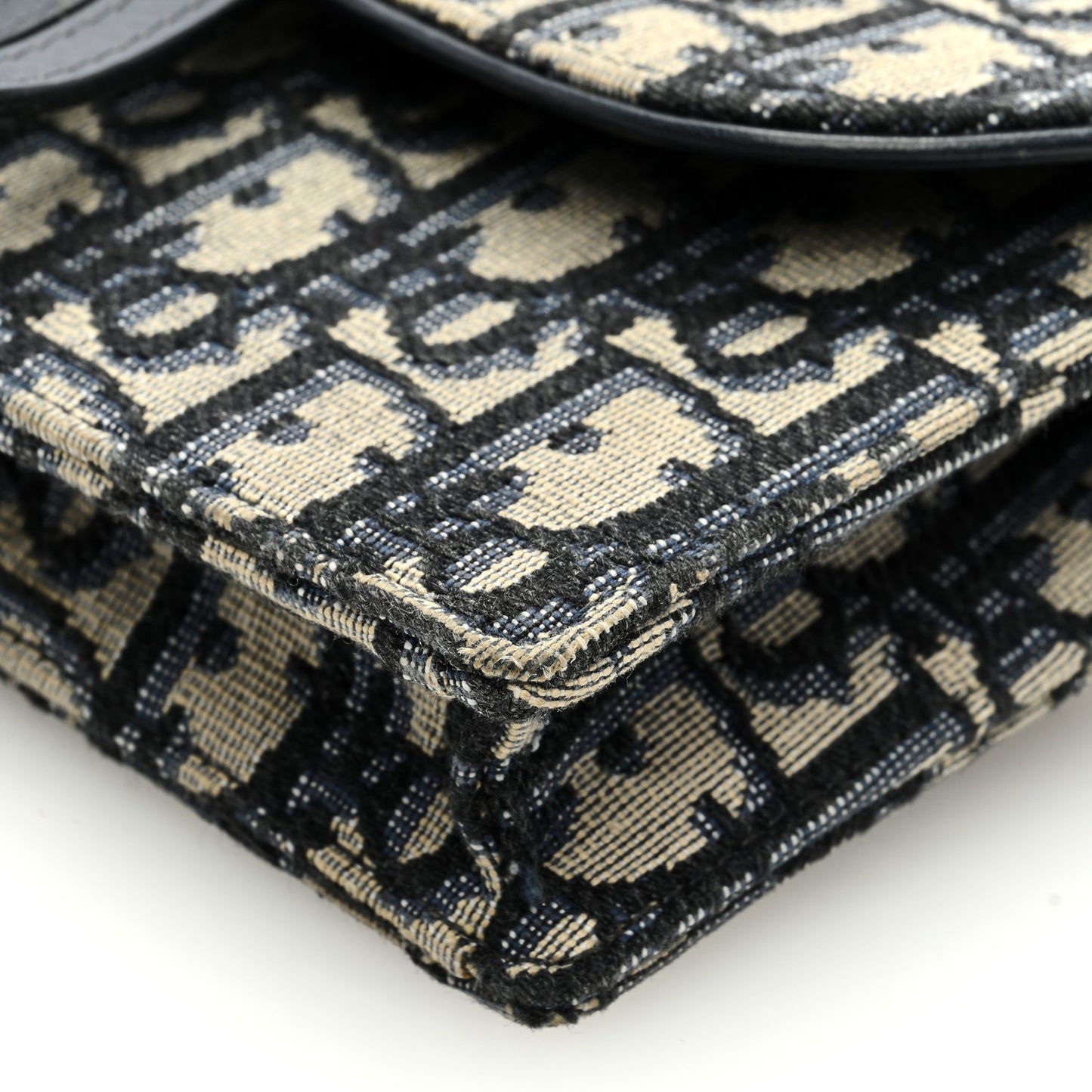 Oblique Saddle Belt Bag Blue