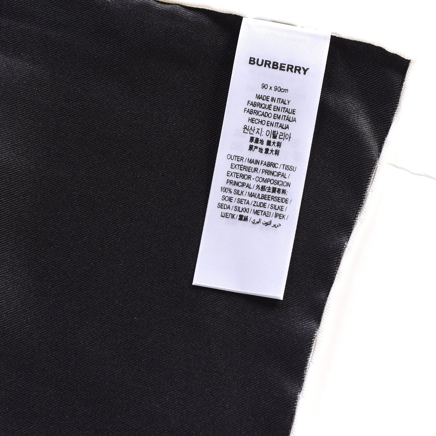 Silk Horseferry Print Scarf Black