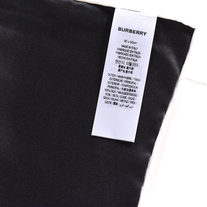 Burberry Silk Horseferry Print Scarf Black 3 of 3