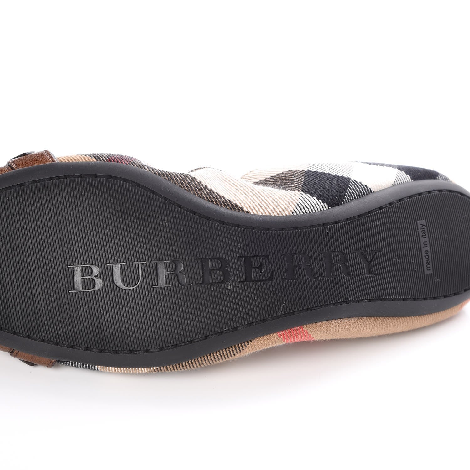 Burberry Heritage House Check Shipley Elastic Ballerina Flats 36 Brown 8 of 11