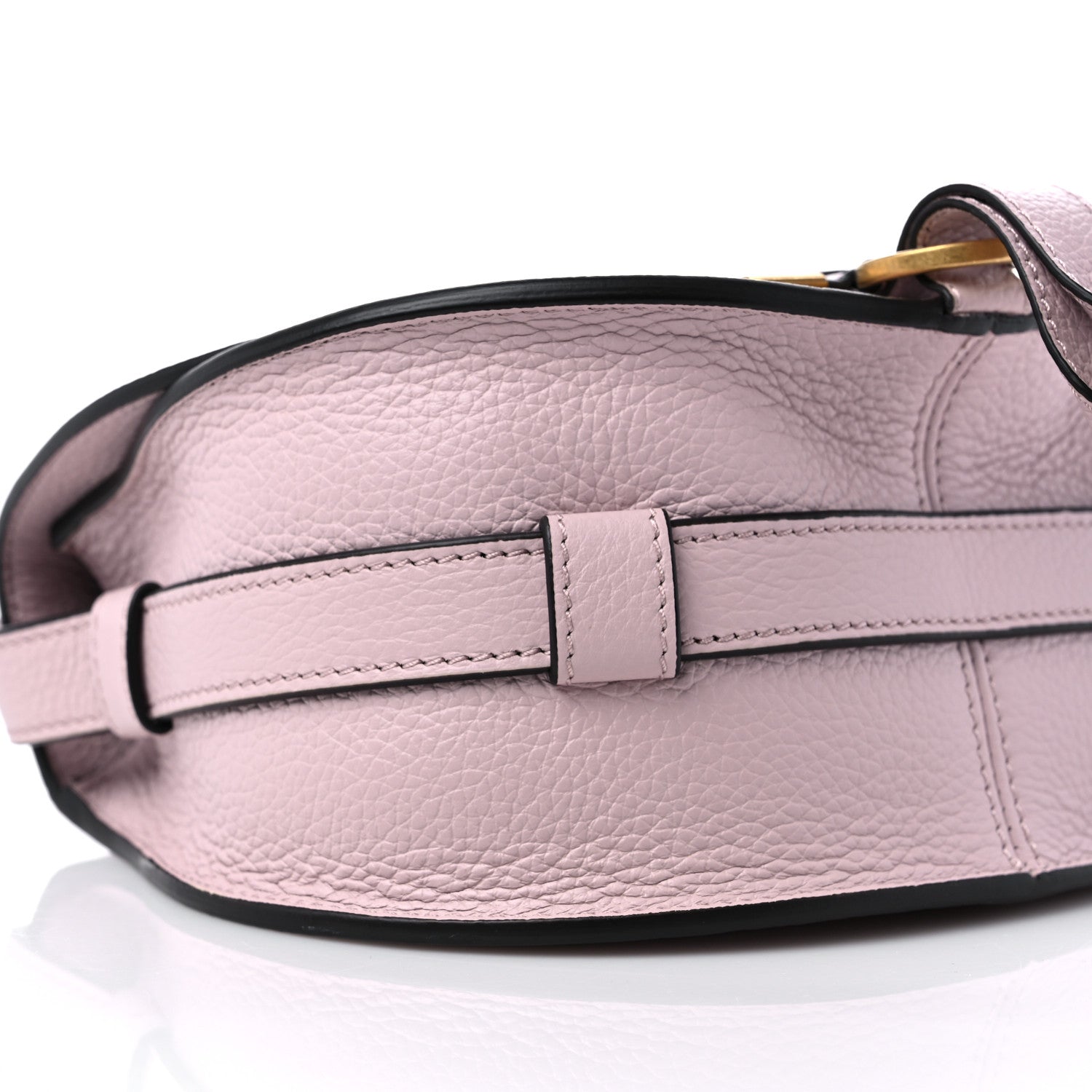 Chloe Grained Calfskin Small Marcie Saddle Bag Misty Lavender 7 of 8