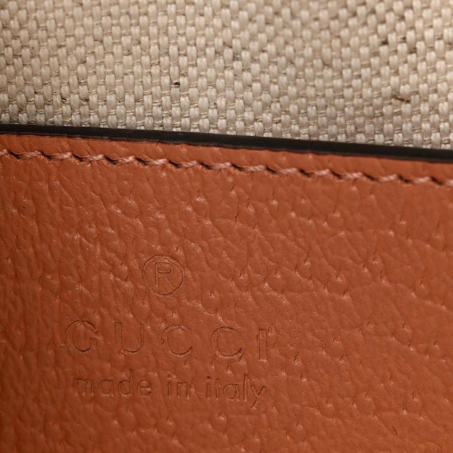Monogram Textured Dollar Calfskin Mini Ophidia Shoulder Bag Cloche Rose Pink