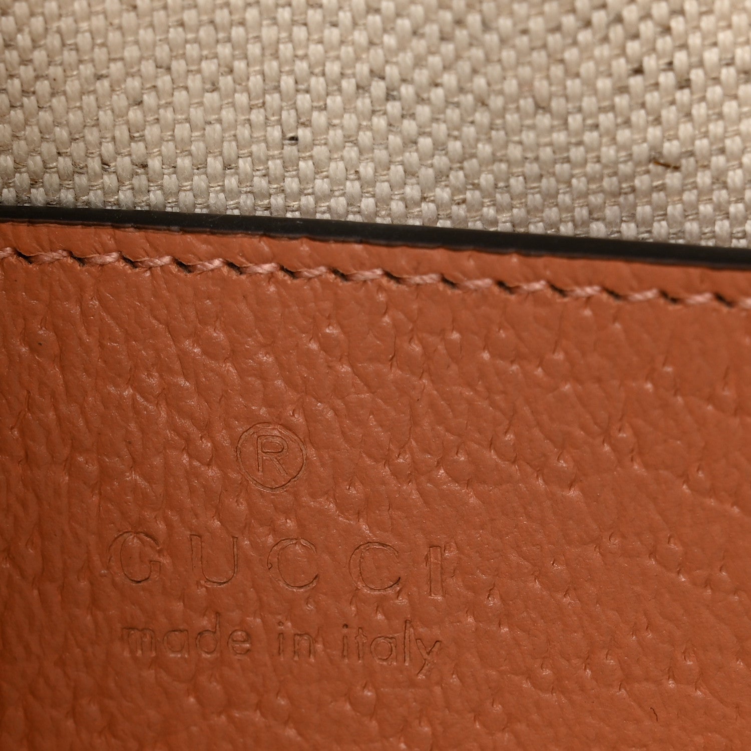 Gucci Monogram Textured Dollar Calfskin Mini Ophidia Shoulder Bag Cloche Rose Pink 6 of 11