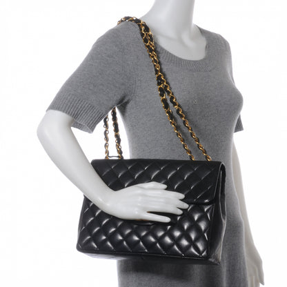 Chanel Lambskin Jumbo Flap Black 2 of 8
