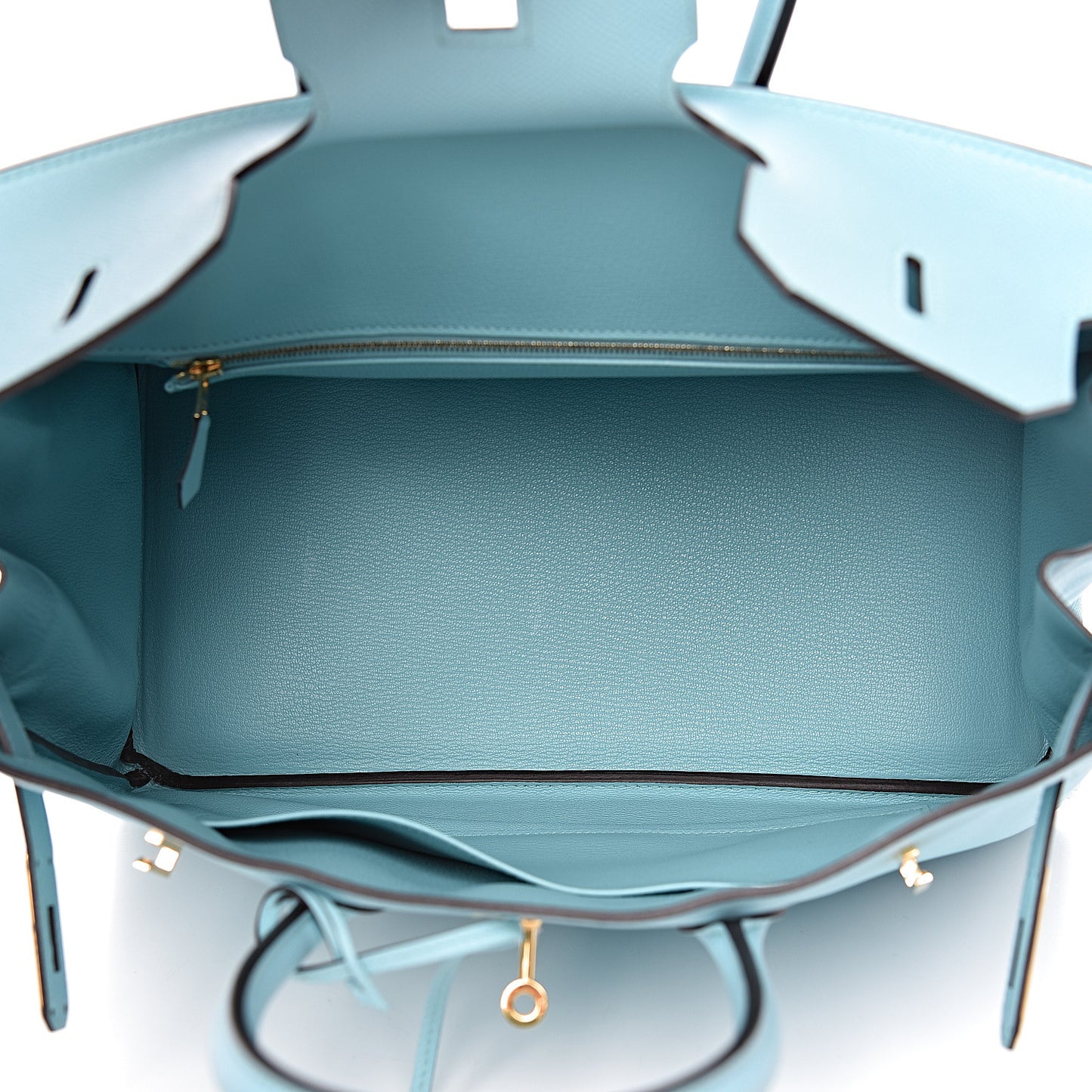 Epsom Birkin 35 Bleu Atoll