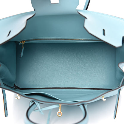 Hermes Epsom Birkin 35 Bleu Atoll 5 of 10
