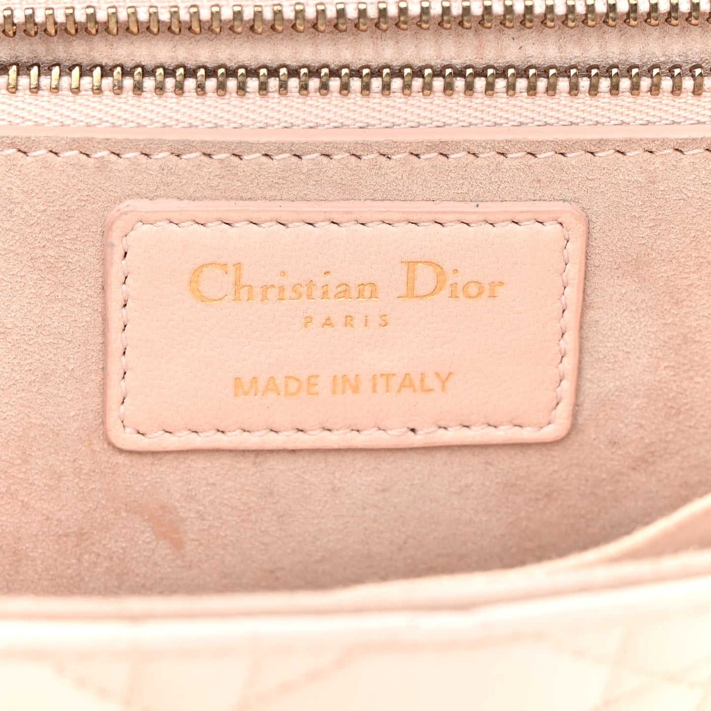 Lambskin Cannage Large Dioraddict Flap Rose Poudre