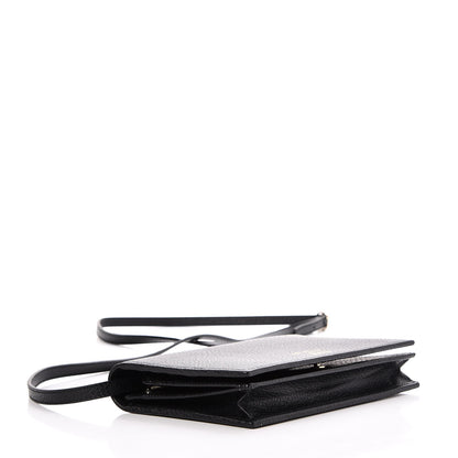 Gucci Dollar Calfskin Mini Swing Wallet Bag Black 4 of 9