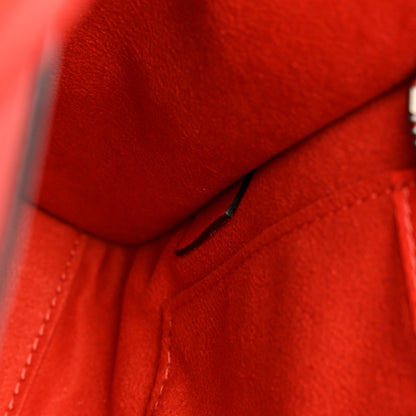 Celine Drummed Calfskin Nano Luggage Coquelicot 7 of 13