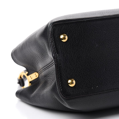 Louis Vuitton Taurillon Capucines PM Black 6 of 13