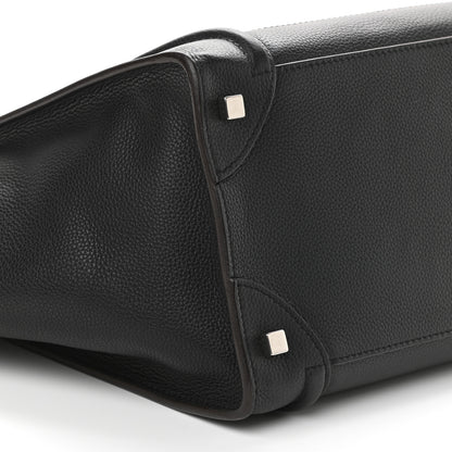Celine Drummed Calfskin Mini Luggage Black 8 of 9