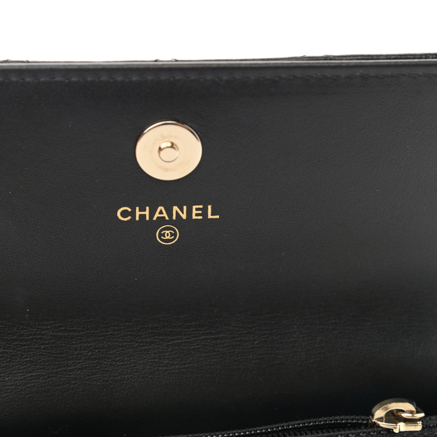 Chanel Calfskin Quilted Maxi Pearls Clutch With Chain Black 6 of 10