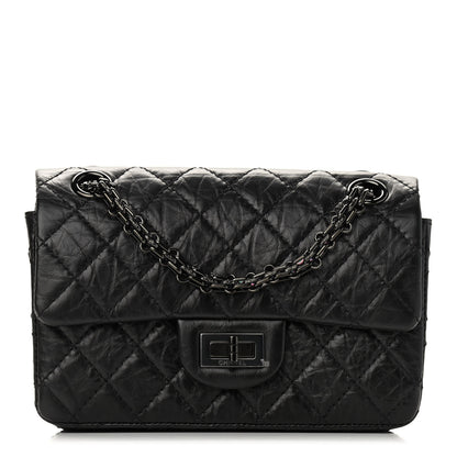 Chanel Aged Calfskin Quilted 2.55 Reissue Mini Flap So Black 1 of 9