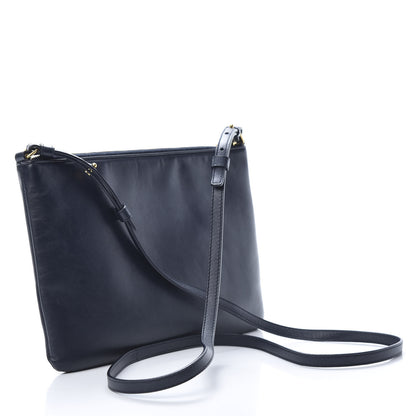Saint Laurent Calfskin Teen Monogram Crossbody Bag Blue 3 of 12