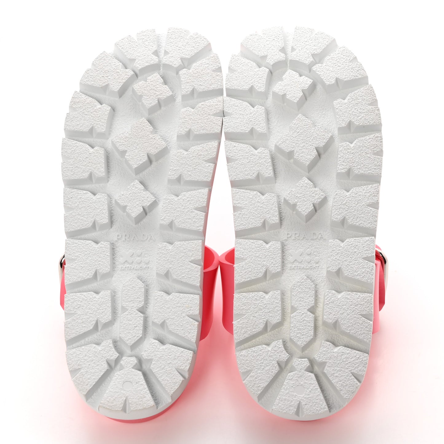 EVA Rubber Buckled Lug Sole 20mm Thong Sandals 38 Begonia