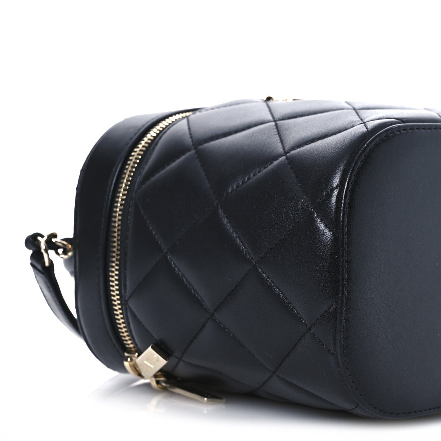 Chanel Lambskin Quilted Trendy Vanity Case Black 9 of 12