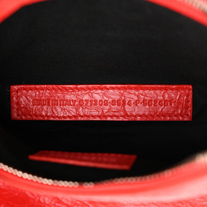 Balenciaga Agneau Arena Le Cagole Shoulder Bag XS Tomato Red 8 of 13