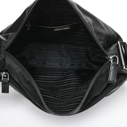 Prada Nylon Saffiano Vela Messenger Bag Nero Black 12 of 14