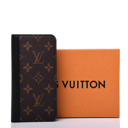 Louis Vuitton Monogram iPhone XS Max Folio Case Black 10 of 10