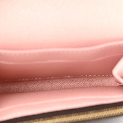 Louis Vuitton Damier Ebene Rosalie Coin Purse Rose Ballerine 5 of 7