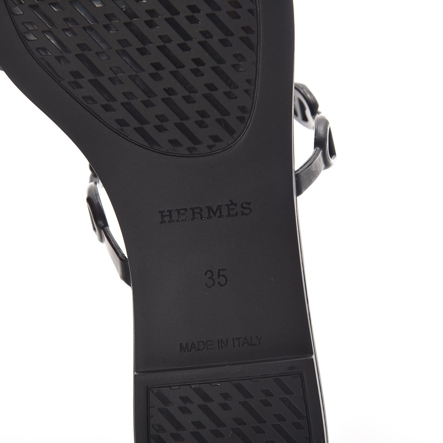 Rubber Chaine d'Ancre Rivage Sandals 35 Black