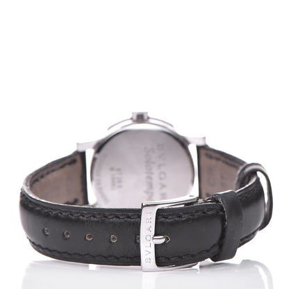 Bulgari Stainless Steel Calfskin 29mm Solotempo Quartz Watch Black 5 of 8