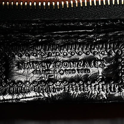 Nancy Gonzalez Crocodile Top Handle Bag Black 5 of 10