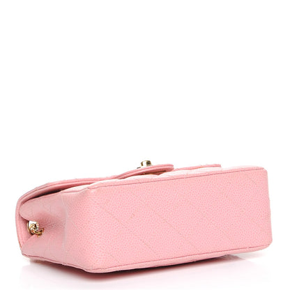 Chanel Caviar Quilted Mini Square Flap Pink 4 of 7