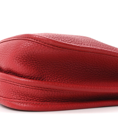 Hermes Taurillon Clemence Evelyne III PM Rouge Garance 9 of 9